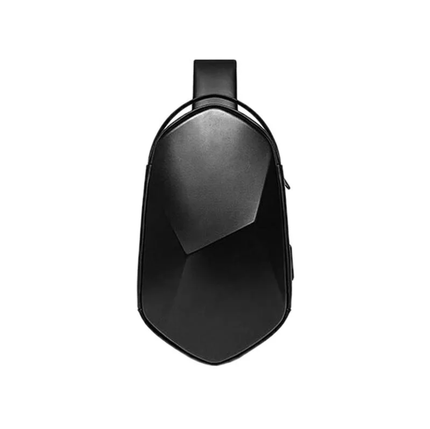 کیف کراس‌بادی و رودوشی هاردشل مدل هندسی (Matte Black Geometric Hard-Shell Sling