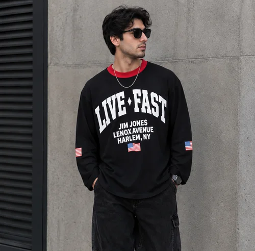 لانگ اسلیو مشکیLive Fast
